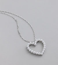 Capture Hearts Pearl Charm Necklace