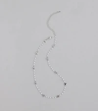 Cute Dainty Butterfly Pearl Beaded Necklace