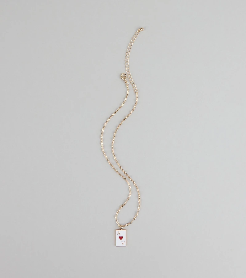 Ace Your Look Heart Pendant Necklace