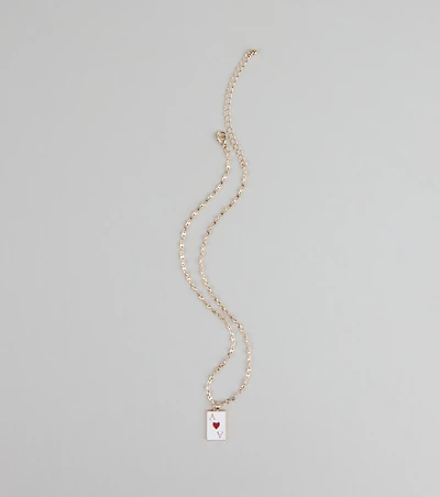 Ace Your Look Heart Pendant Necklace