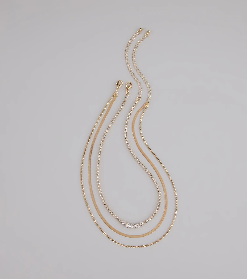 Keep It Sparkling Layered Necklace Set