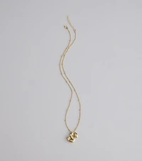 Say It Bold Bubble Letter Charm Necklace