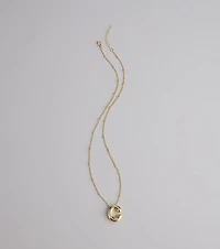 Say It Bold Bubble Letter Charm Necklace