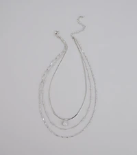 Layers of Luxe Teardrop Cubic Zirconia Necklace