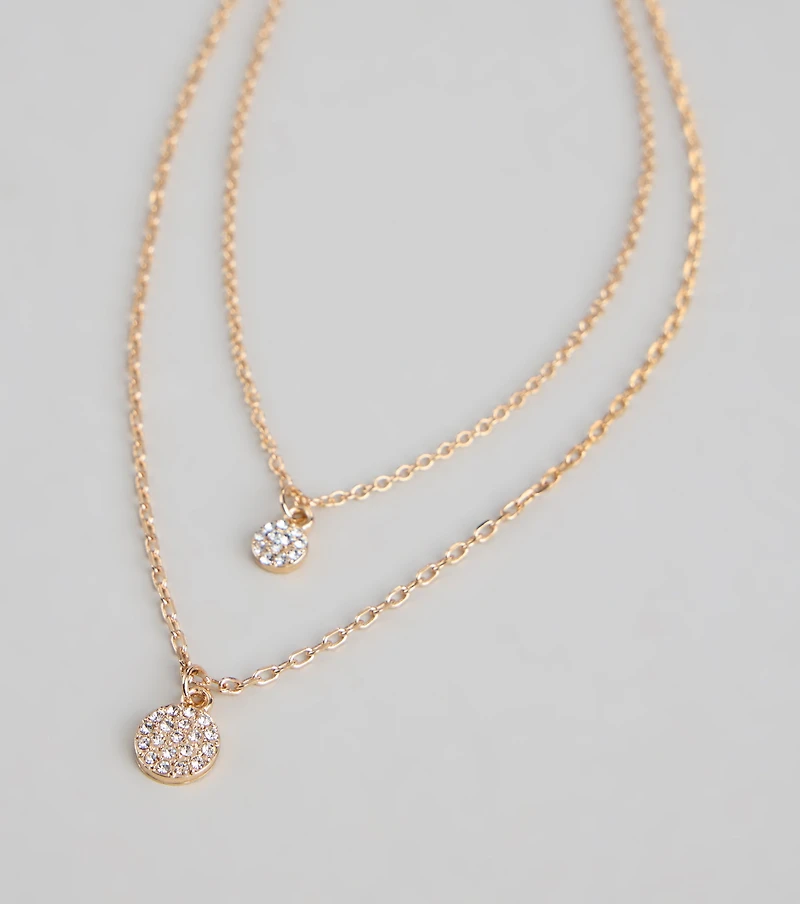 Double The Sparkle Layered Necklace