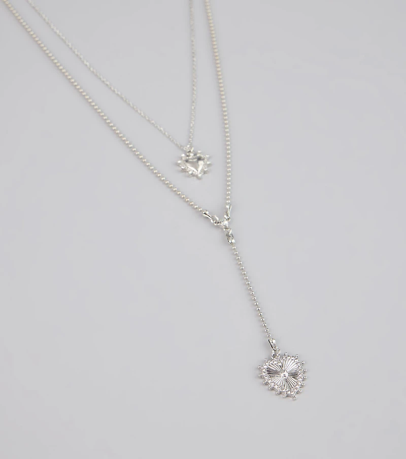 Double the Love Charm Necklace