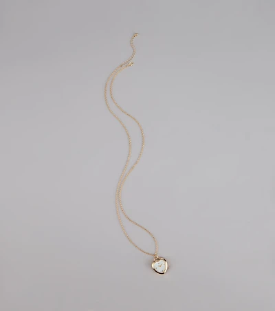 Time After Time Heart Watch Necklace