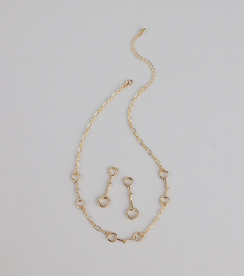Everyday Luxe Necklace And Earrings Set