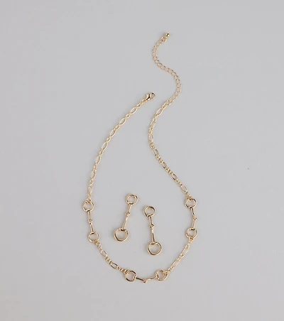 Everyday Luxe Necklace And Earrings Set