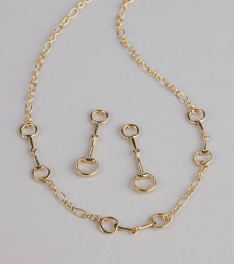 Everyday Luxe Necklace And Earrings Set