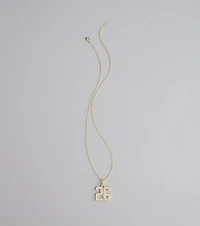 Lucky Sparkle 26 Rhinestone Charm Necklace