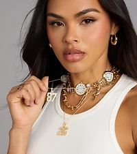 Shine On Rhinestone 87 Chain Necklace