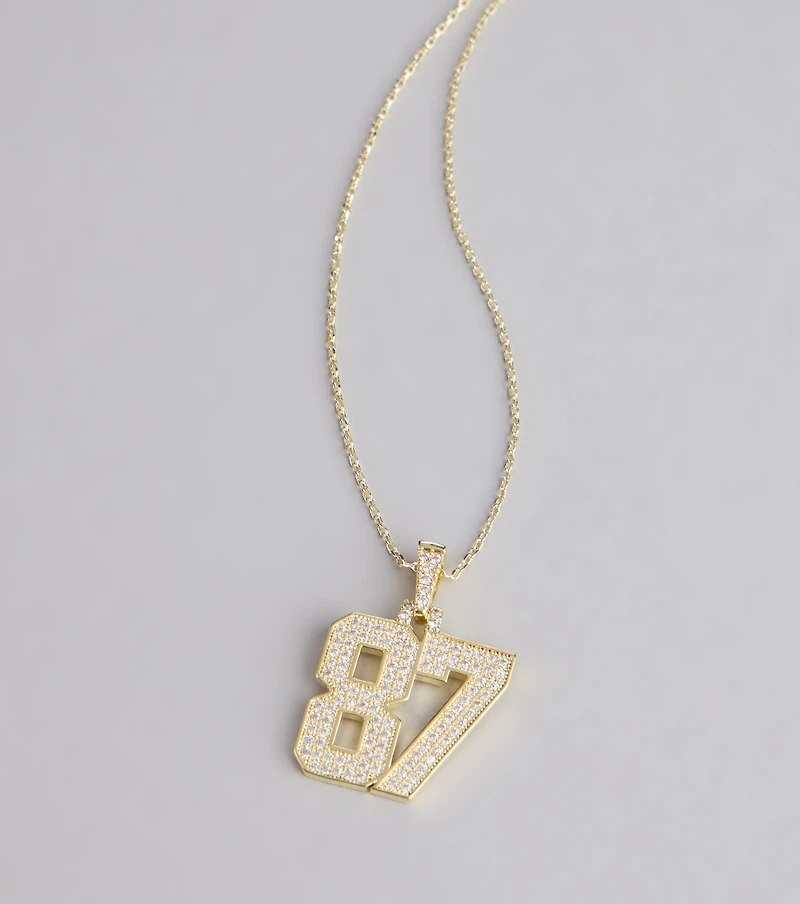 Shine On Rhinestone 87 Chain Necklace