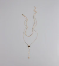 Effortlessly Elevated Layered Lariat Necklace