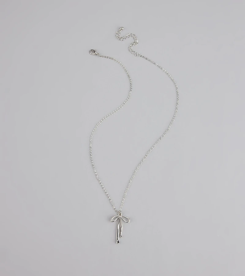 Sweet Thing Bow Charm Necklace