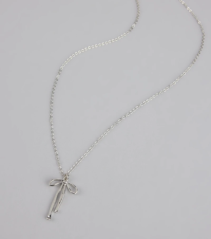 Sweet Thing Bow Charm Necklace
