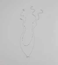 Effortless Shine Cubic Zirconia Layered Necklace Set