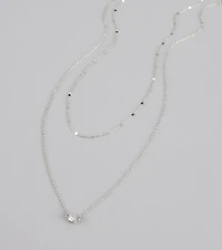 Effortless Shine Cubic Zirconia Layered Necklace Set