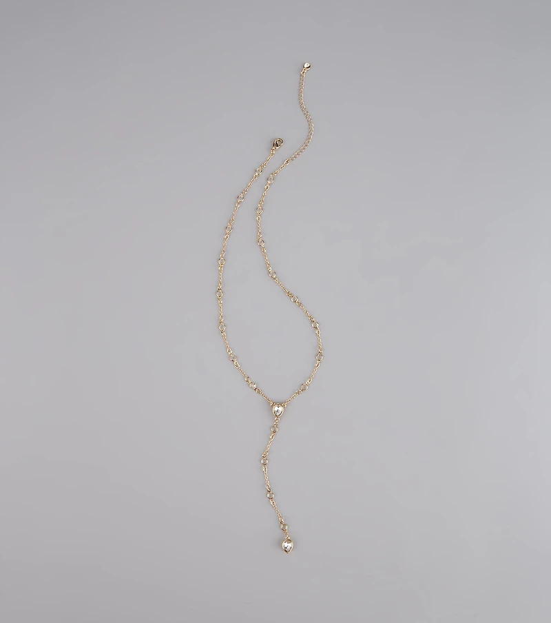 Dainty Glow Rhinestone Necklace