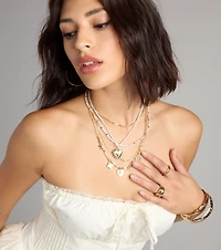 Charm School Layered Bead Necklace