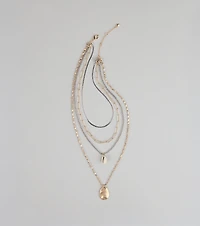 Layer Slayer Mixed Chain Pendant Necklace