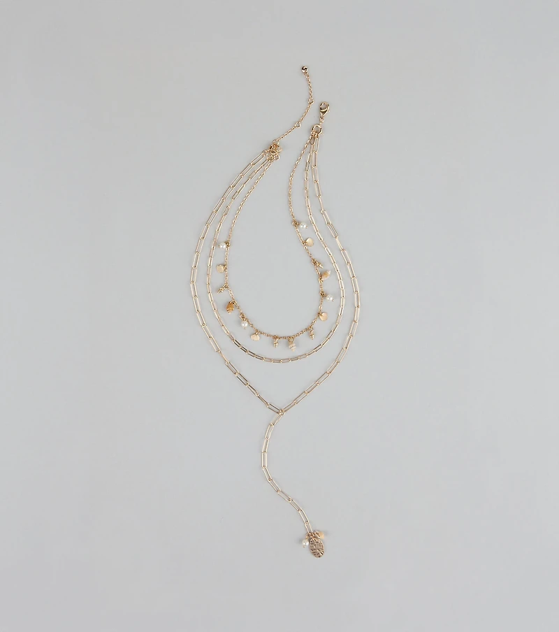 Perfect Style Layered Lariat Necklace