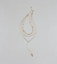 Perfect Style Layered Lariat Necklace