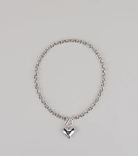 Love On Lock Heart Chain Necklace