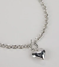 Love On Lock Heart Chain Necklace