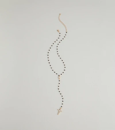 Beaded Faith Cross Necklace