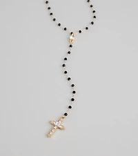 Beaded Faith Cross Necklace