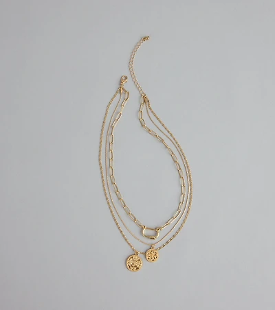 Effortlessly Stacked Layered Chain Necklace