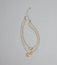Effortlessly Stacked Layered Chain Necklace