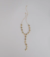 Effortless Edge Statement Lariat Necklace