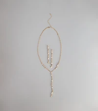 Luxe Glow Necklace And Earrings Set