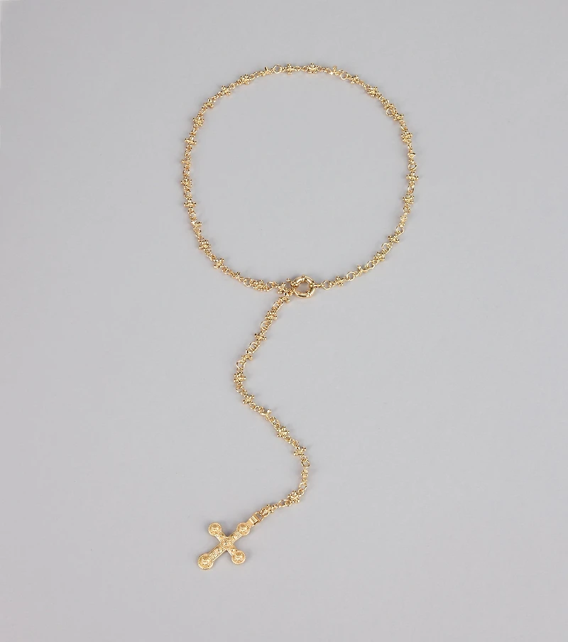 Faithfully Chic Cross Necklace