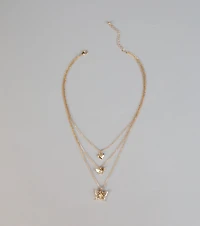 Flutter And Glow Layered Necklace