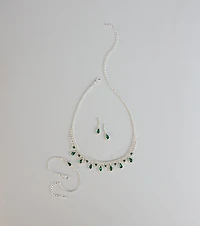 Glam Theory Necklace And Earrings Set