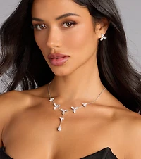 Radiant Allure Necklace And Earrings Set