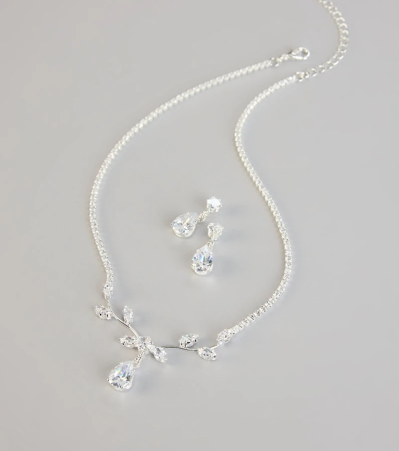 Radiant Luxe Cubic Zirconia Jewelry Set