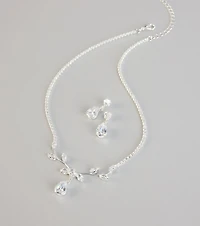 Radiant Luxe Cubic Zirconia Jewelry Set