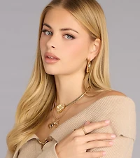 Charm Game Layered Necklace Set