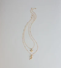 Heaven Sent Rose Charm Necklace