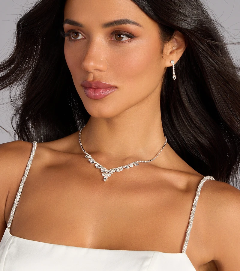 Sparkle Moment Rhinestone Jewelry Set