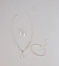 Drip in Glam Rhinestone Jewelry Set