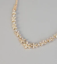 Blooming in Sparkle Floral Jewelry Set