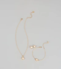 Sweet Luck Clover Jewelry Set