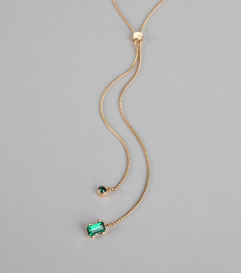 Hint Of Glamour Slider Necklace