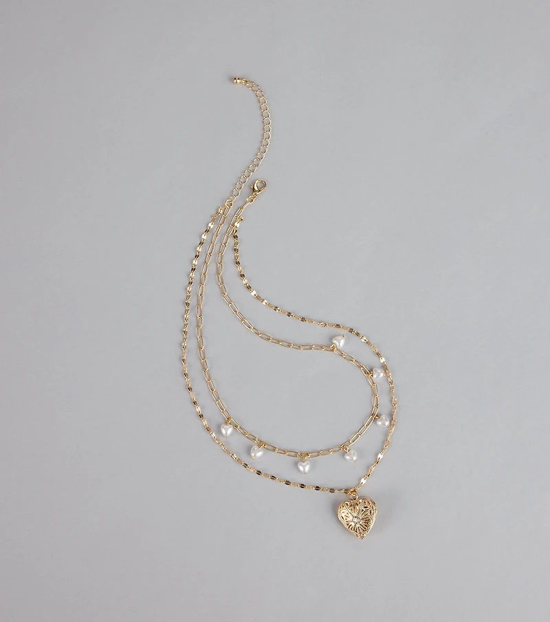 Love Notes Pearl Charm Necklace