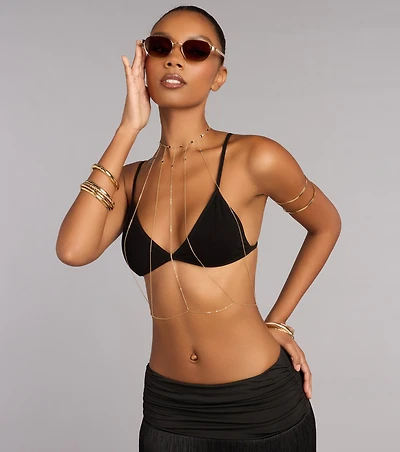 Quiet Luxury Back Chain Body Jewelry